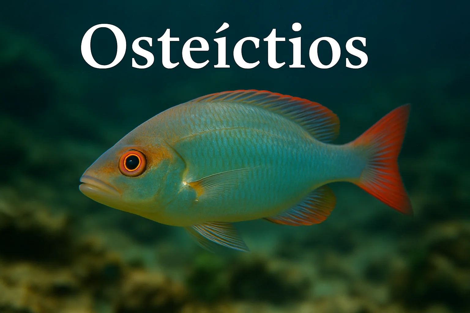 Pez de colores representando a la categoría osteíctios
